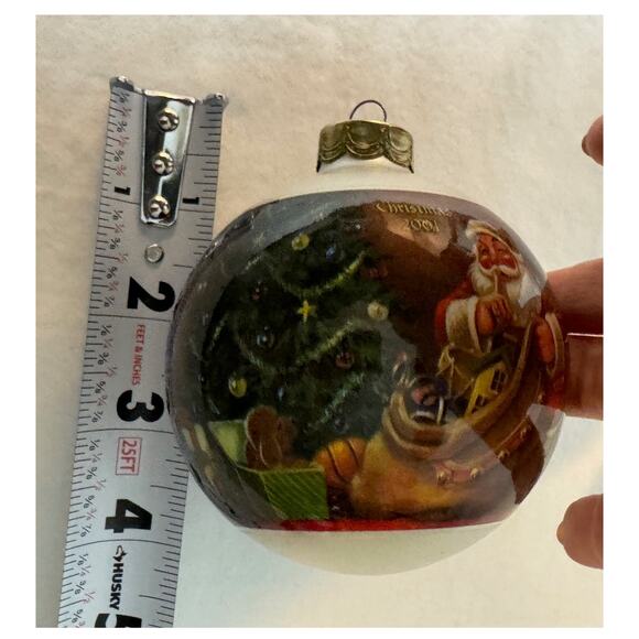 2001 Hallmark Keepsake Christmas Ornament "Jolly Visitor"  In Original - Picture 3 of 4